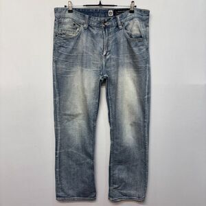 Marc Ecko Men Boot Cut Jeans Size 36x32 Blue Denim Hip Hip Y2K D031 -7
